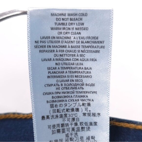 NWT RE/DONE Women’s 90s HIGH RISE LOOSE Deep Faded Blue Button Fly Jeans Size 27 - Picture 11 of 12